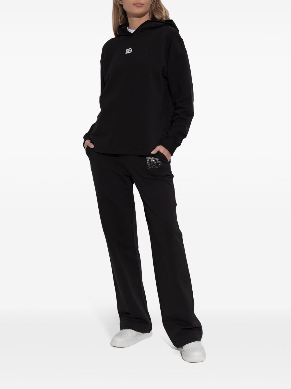 logo-embroidered hoodie - 2