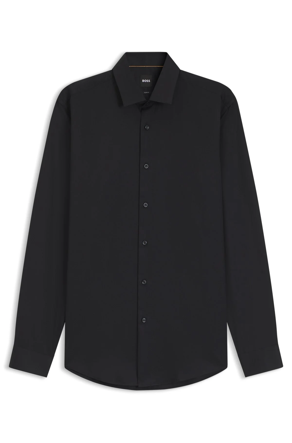 SLIM-FIT COTTON SHIRT WITH MINI MONOGRAM JACQUARD - 1