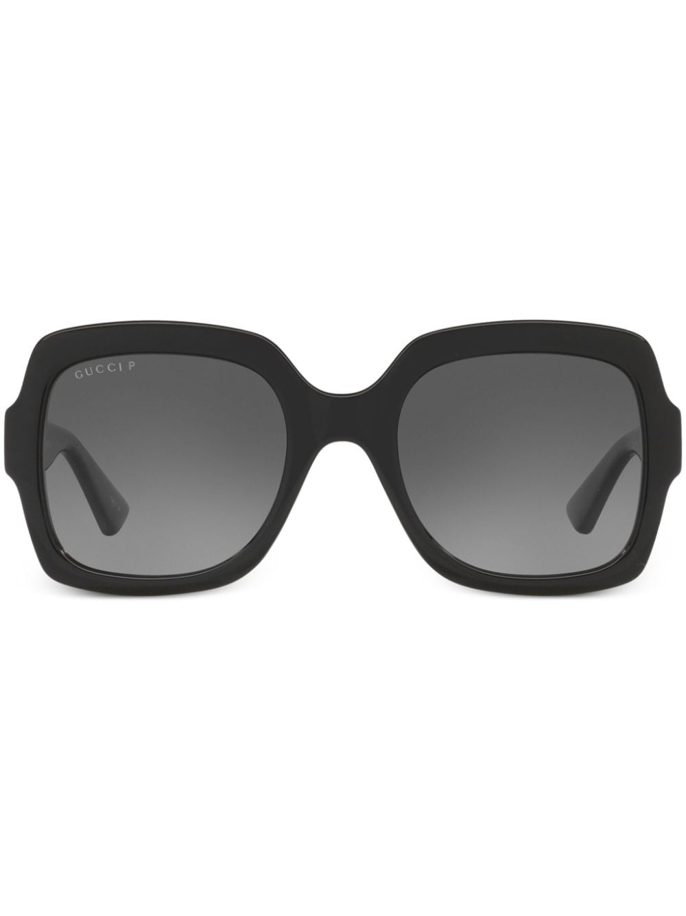 logo-plaque square-frame sunglasses - 1