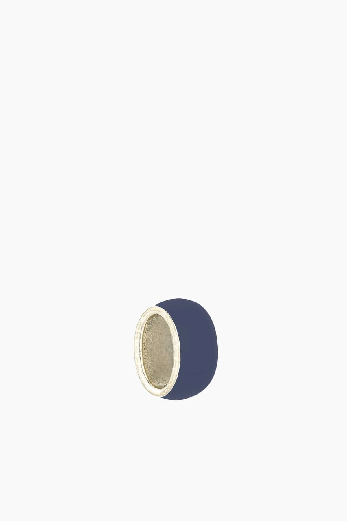 Wide Navy Enamel Bead - 1
