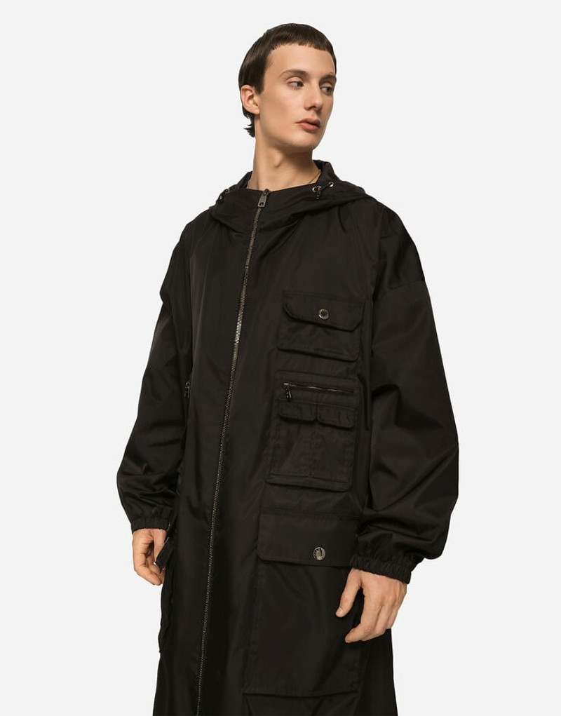Dolce & Gabbana Multi-pocket nylon trench coat outlook