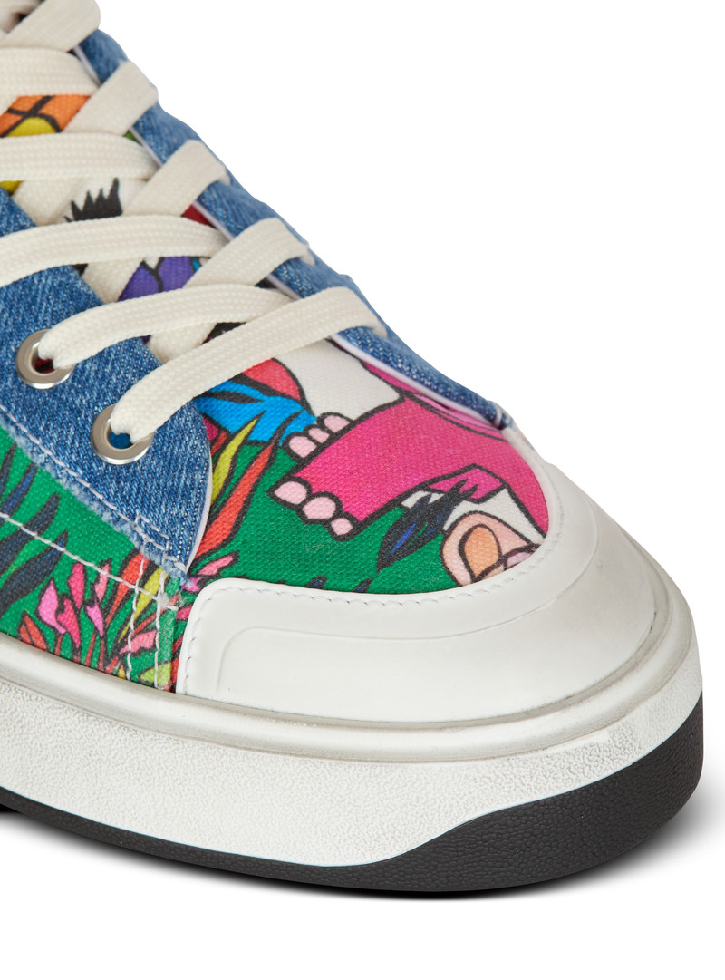 Disney x Balmain: The Lion King - B-Court High Top trainers with Enfant Précoce print 8