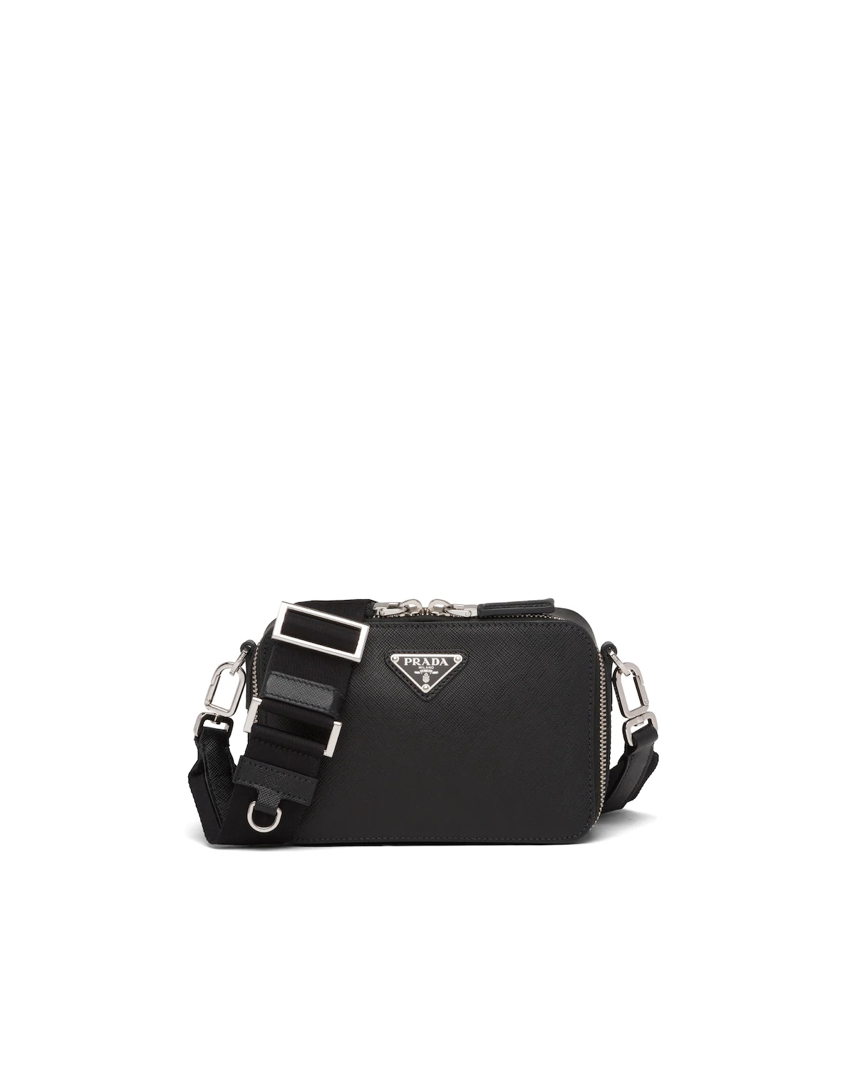 Prada Brique Saffiano Leather Cross-Body Bag - 1