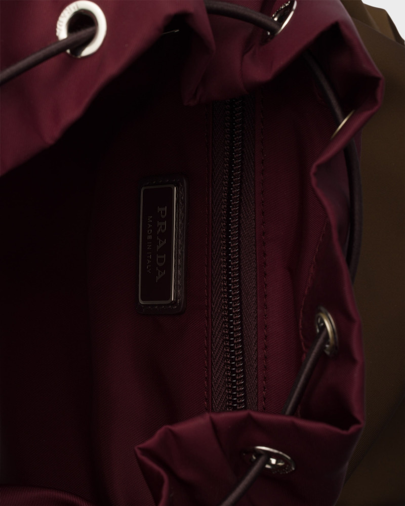 Re-Nylon and Saffiano leather backpack 5