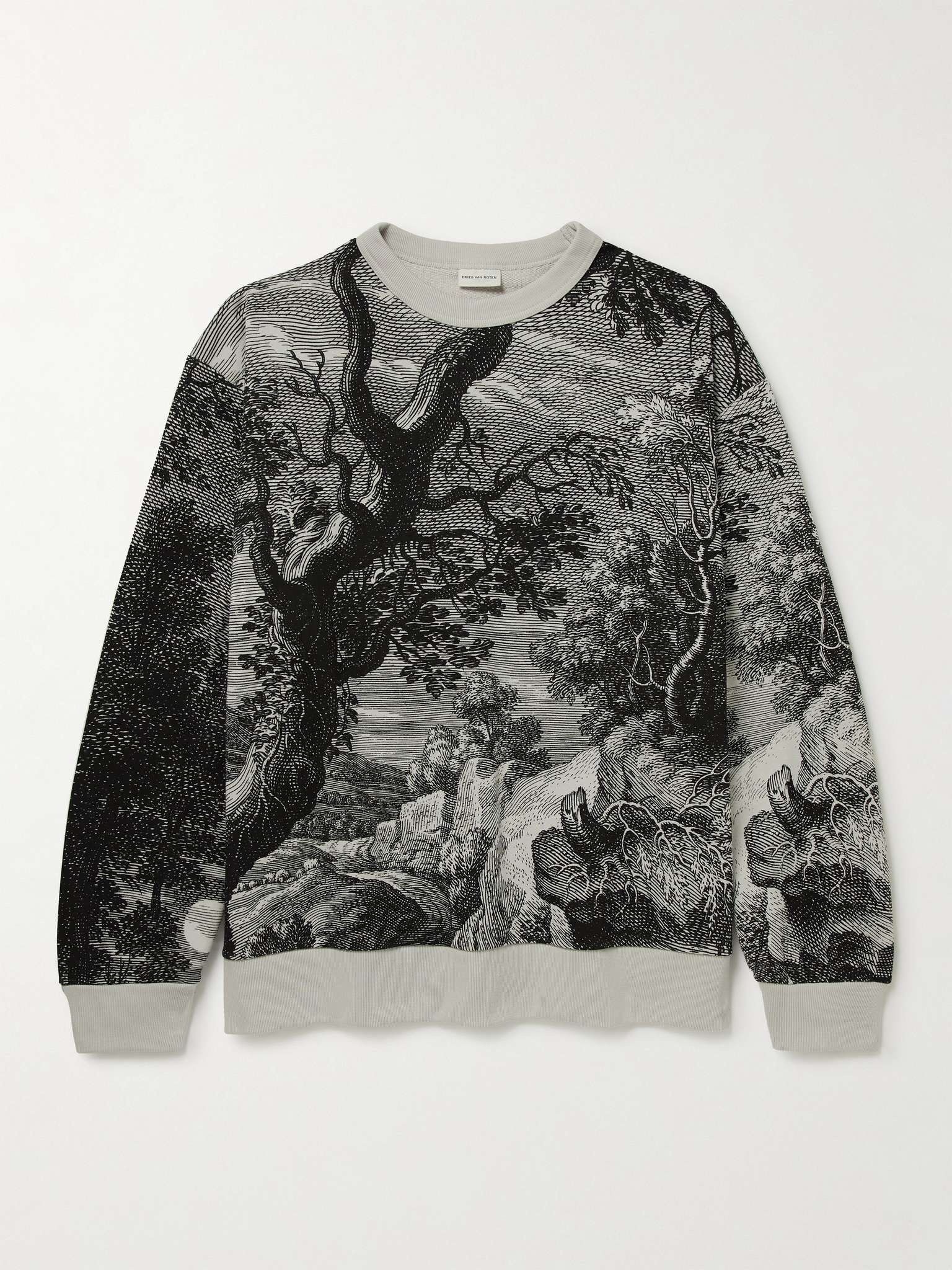 Oversized Printed Cotton-Jersey Sweatshirt - 1