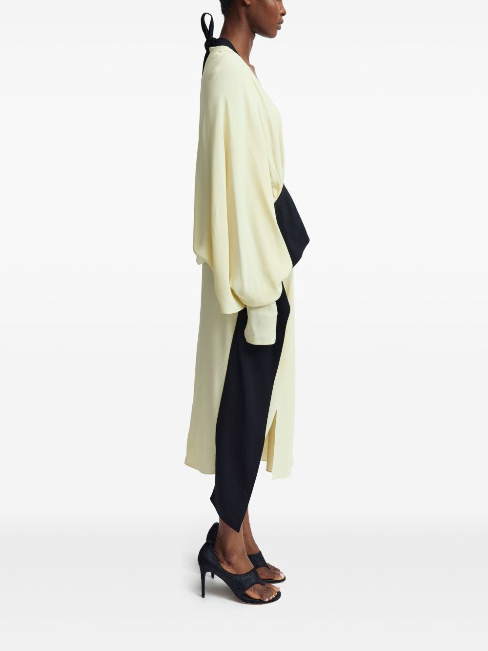 two-tone midi dress - 4