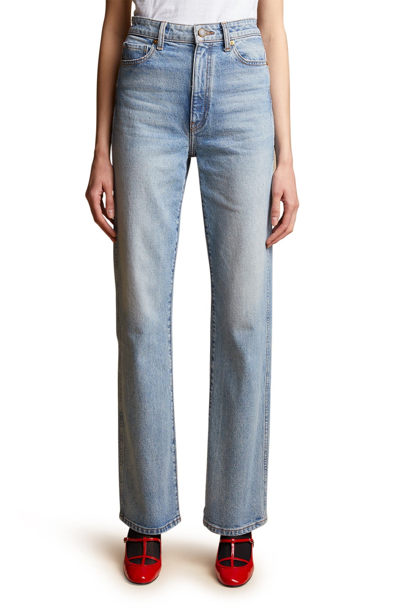 The Danielle High Waist Straight Leg Jeans - 1