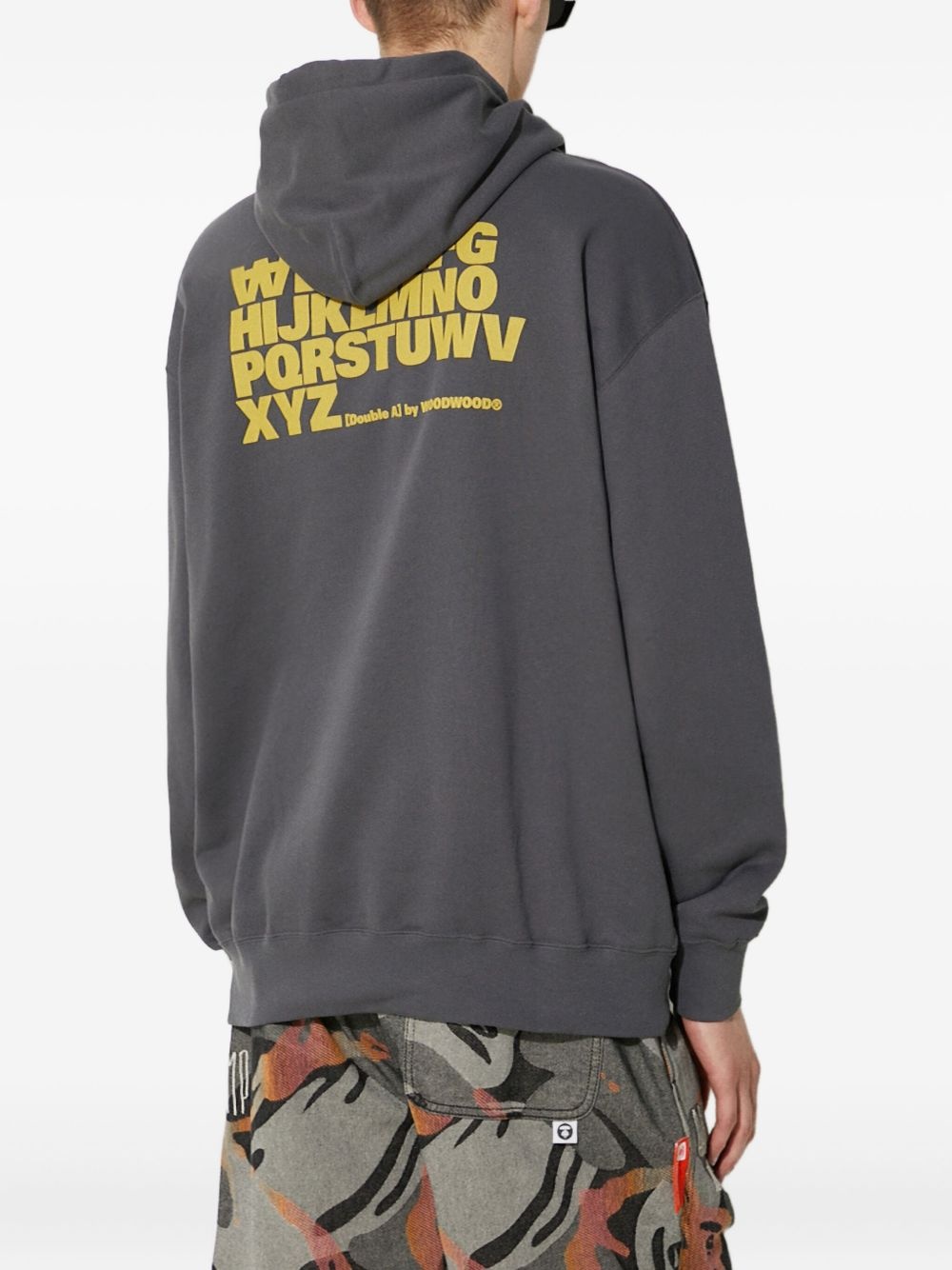 logo-print hoodie - 4