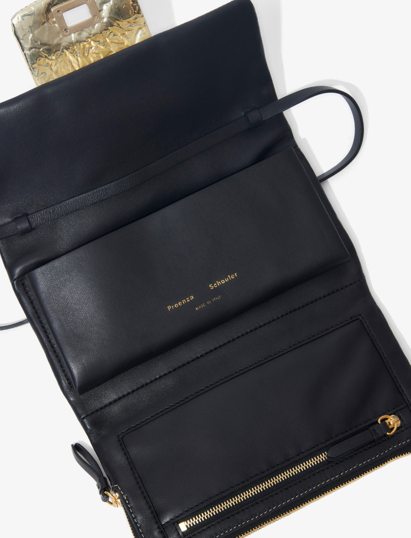 Flip Shoulder Bag in Crinkled Metallic 7