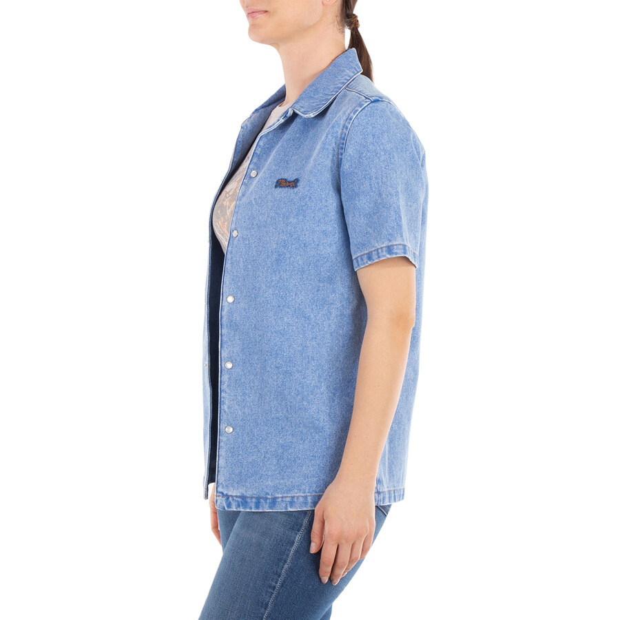 Marni Short Sleeve Denim Logo Shirt - 2