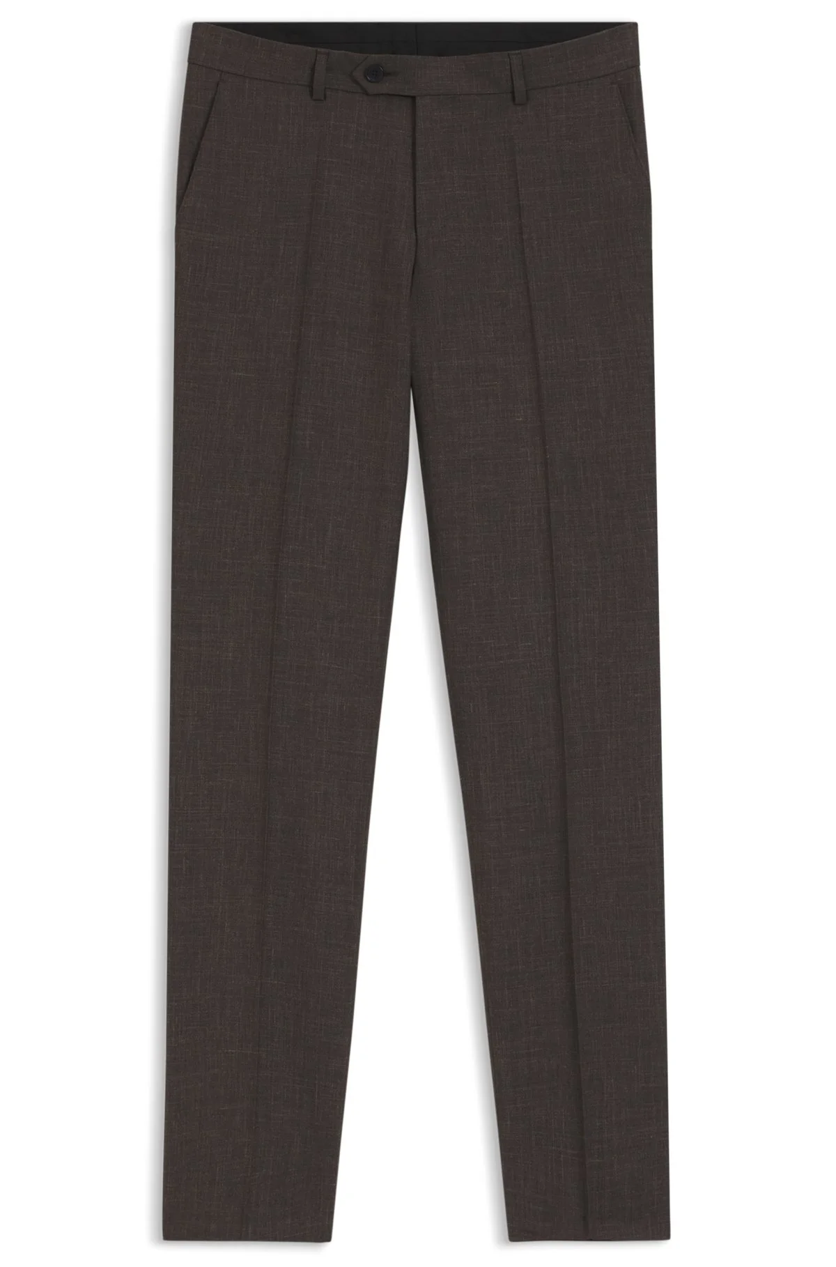 BOSS BY BECKHAM WOOL-BLEND SLIM-FIT SUIT PANTS - 1