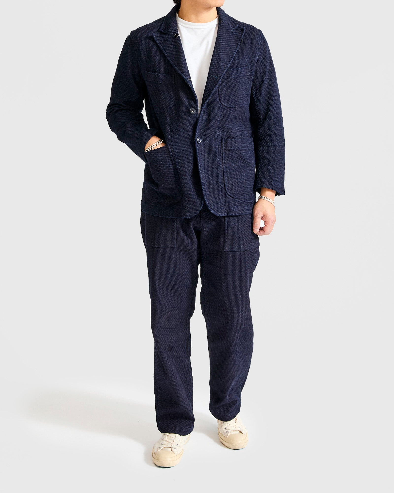 "No-Gi" Bedford Jacket in Indigo Heavyweight Sashiko - 8