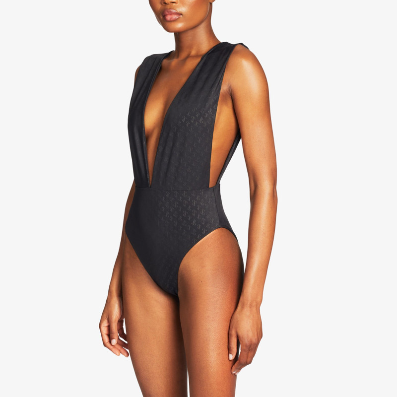 JIMMY CHOO Kosma
Black JC Monogram Recycled Nylon and Lycra Swimsuit outlook