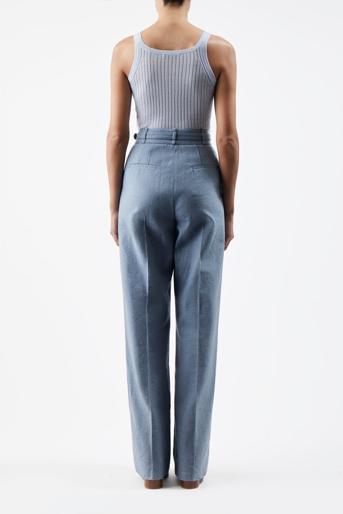 Graham Pointelle Tank in Silk Cashmere - 4