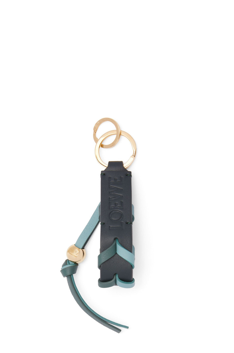 Loewe Braided keyring in classic calfskin outlook