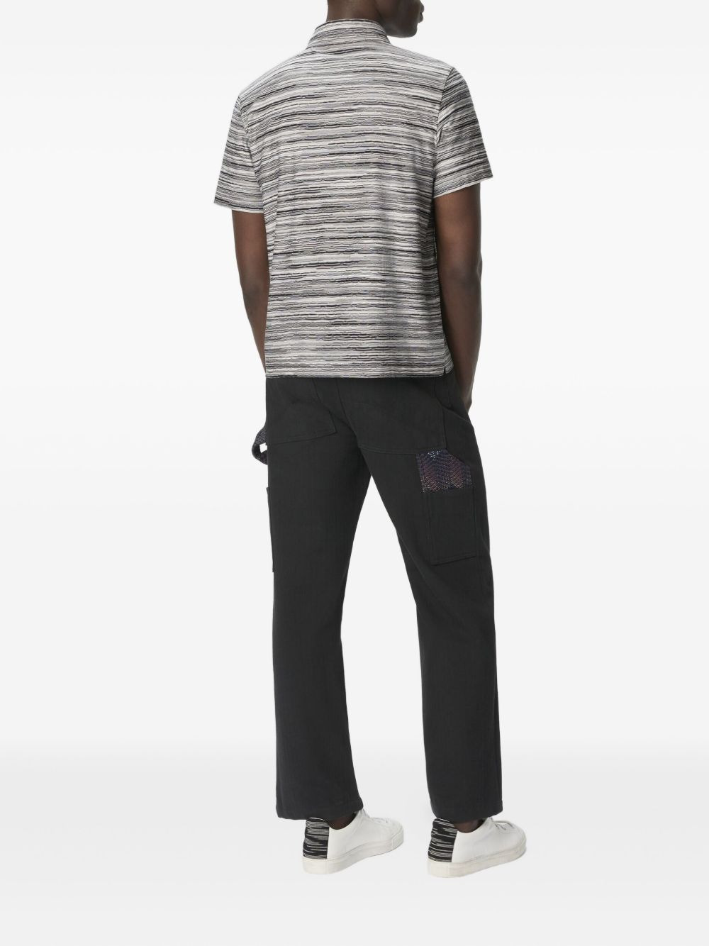 striped polo shirt - 3