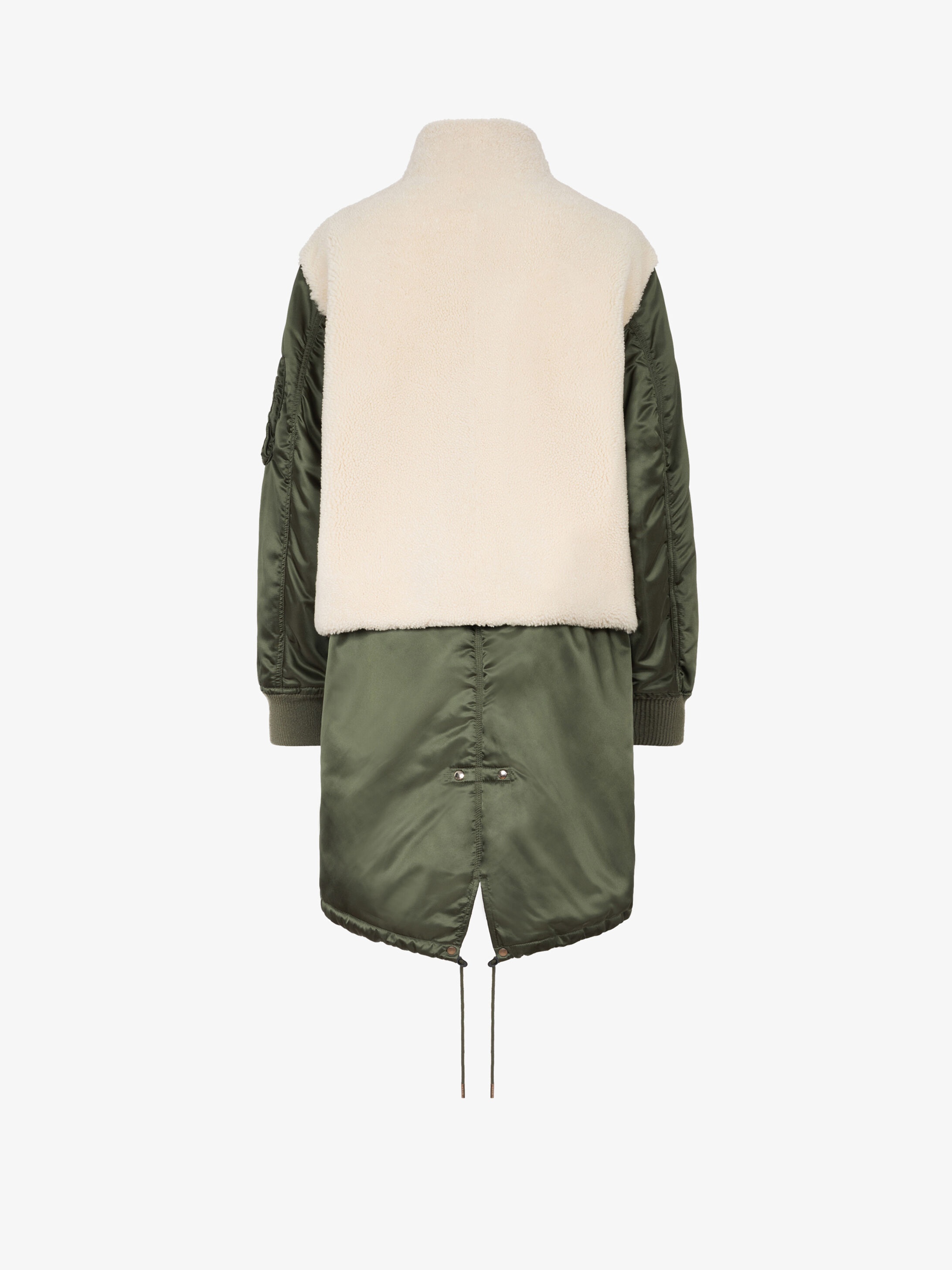 Military parka in sheep lining and nylon - 4