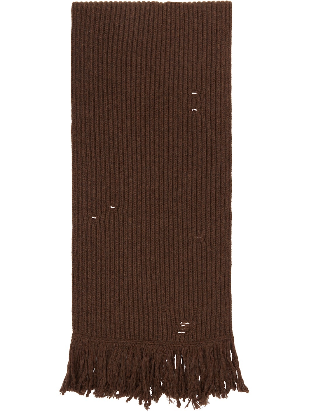 Brown Wool Scarf - 2