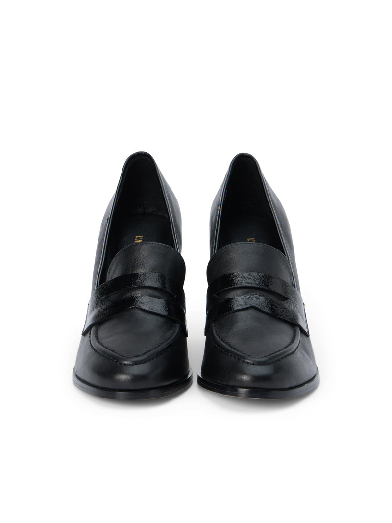 Blanche Heeled Leather Loafer 5