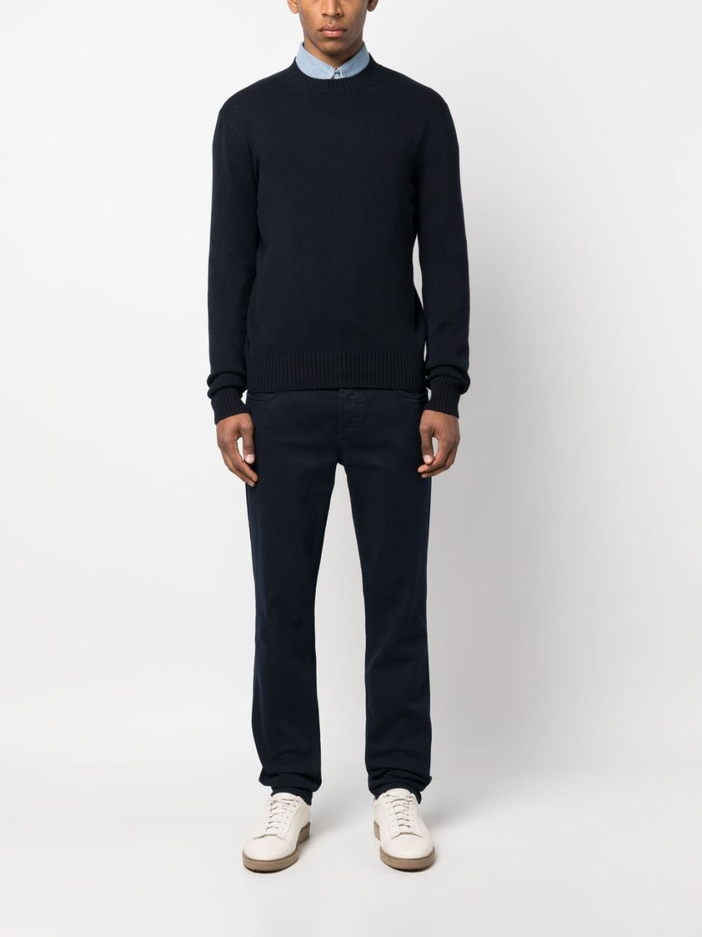 long-sleeve cashmere jumper - 2