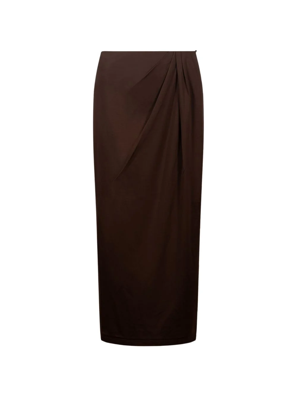 draped midi skirt - 1
