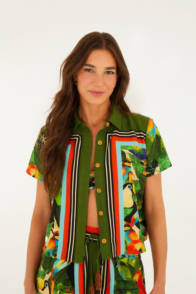 FARM RIO Bird Leaves Shirt outlook