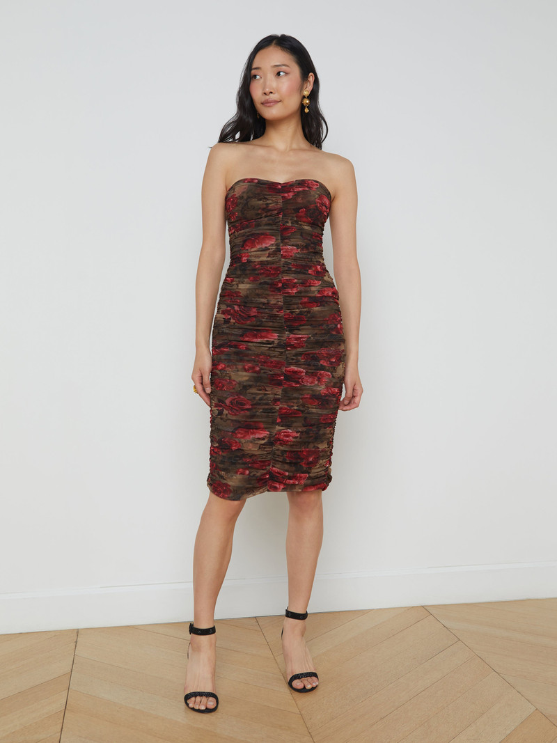L'AGENCE Caprice Midi Dress outlook