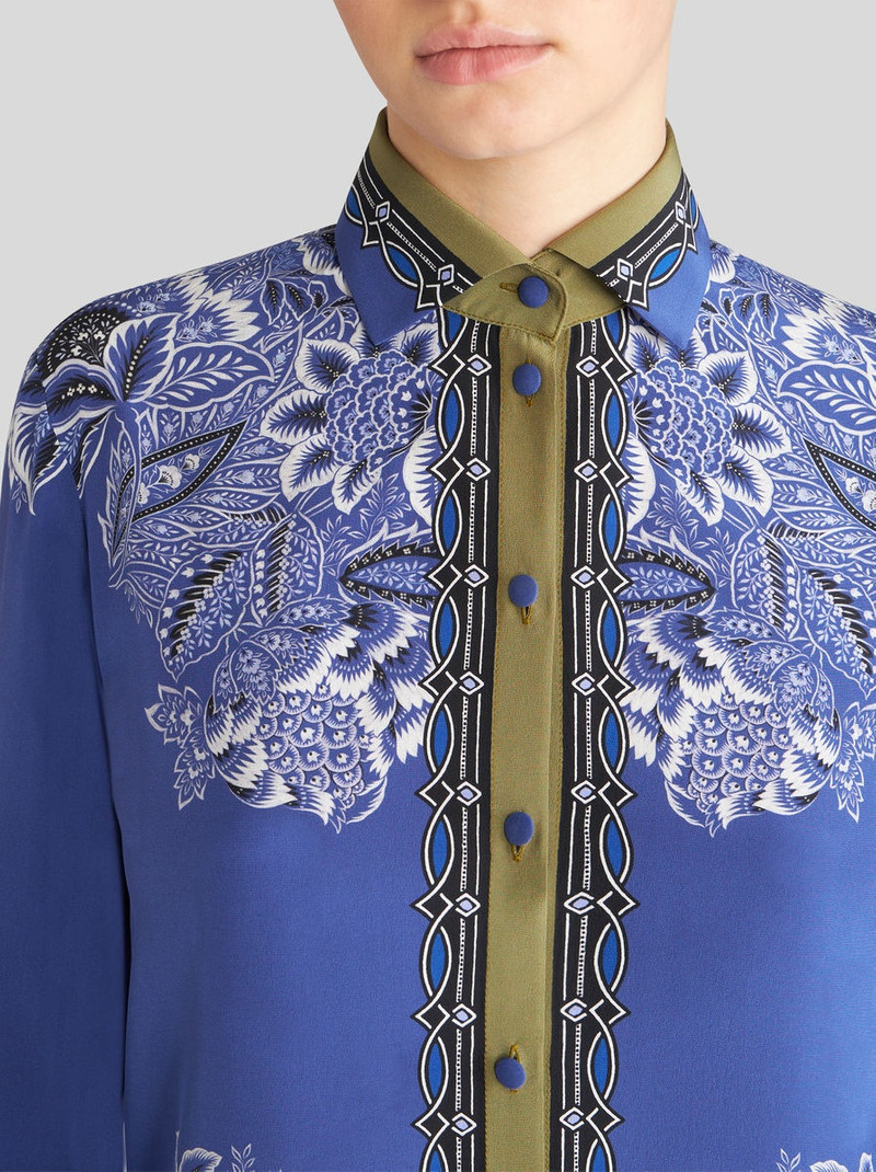 BOUQUET CREPE DE CHINE SHIRT 3