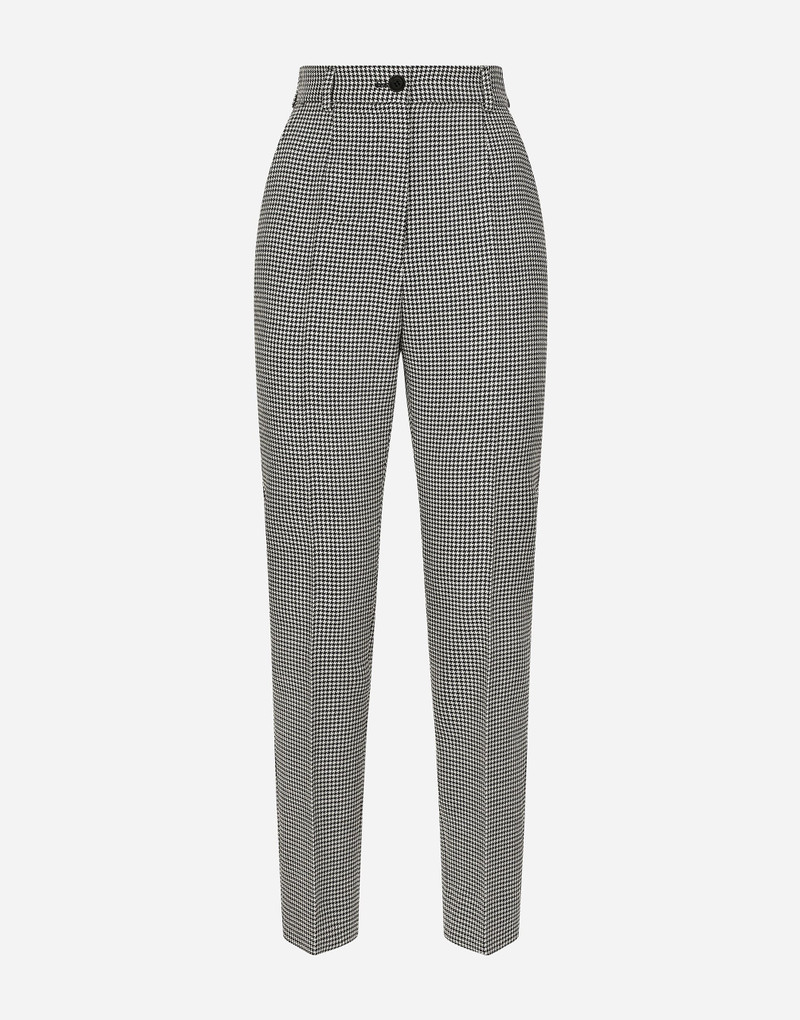 Tailored wool houndstooth pants 1
