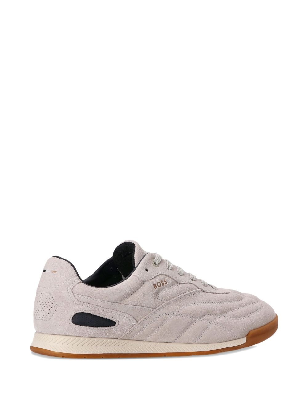 suede-panelled sneakers - 3