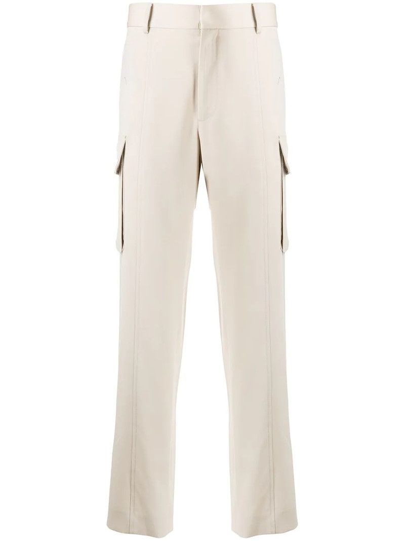 straight-leg cargo trousers 1