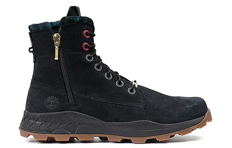 Timberland Brooklyn Side Zip Boots 'Black Nubuck' A41AEW - 2