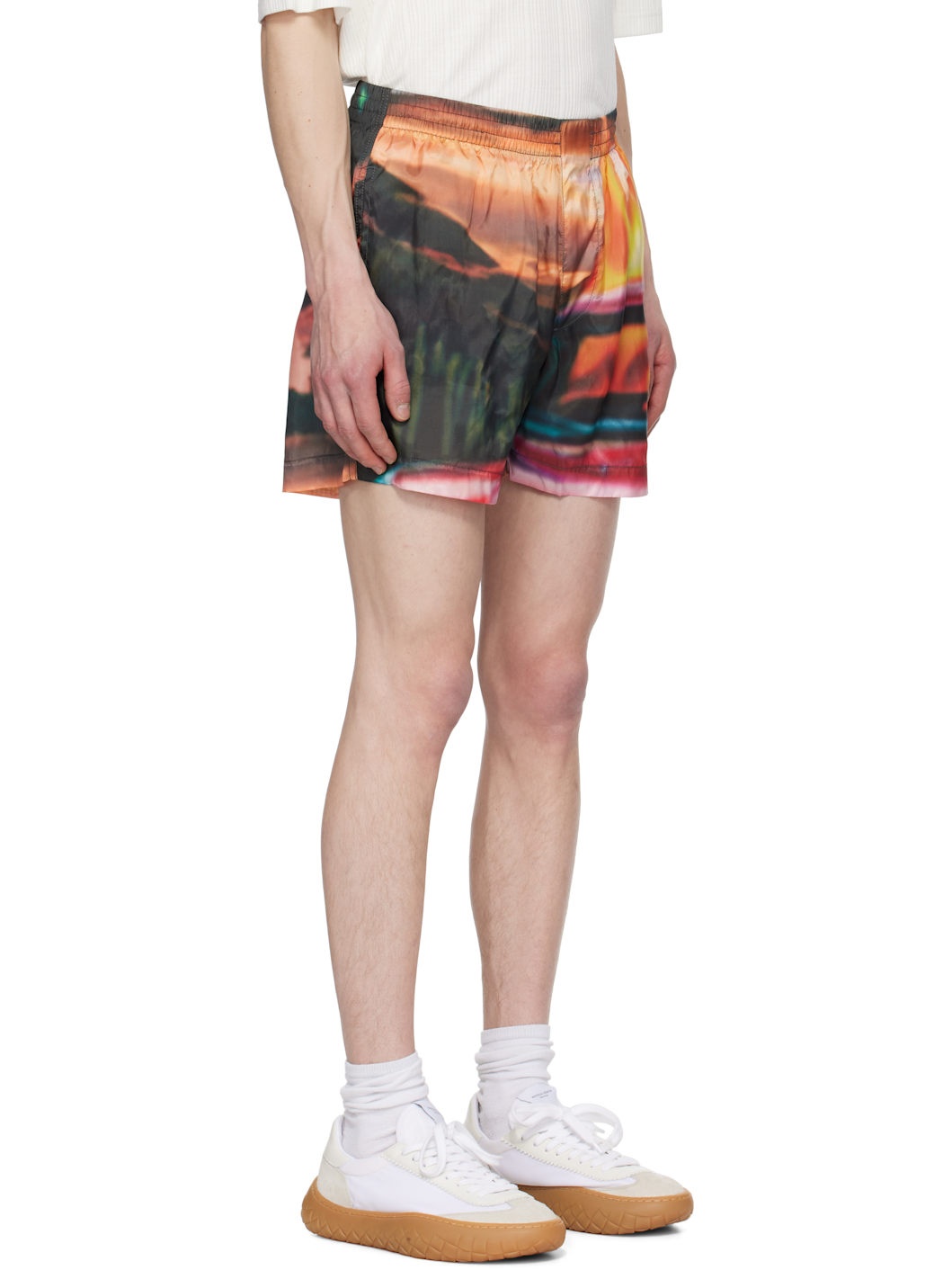 Multicolor Elastic Shorts - 2