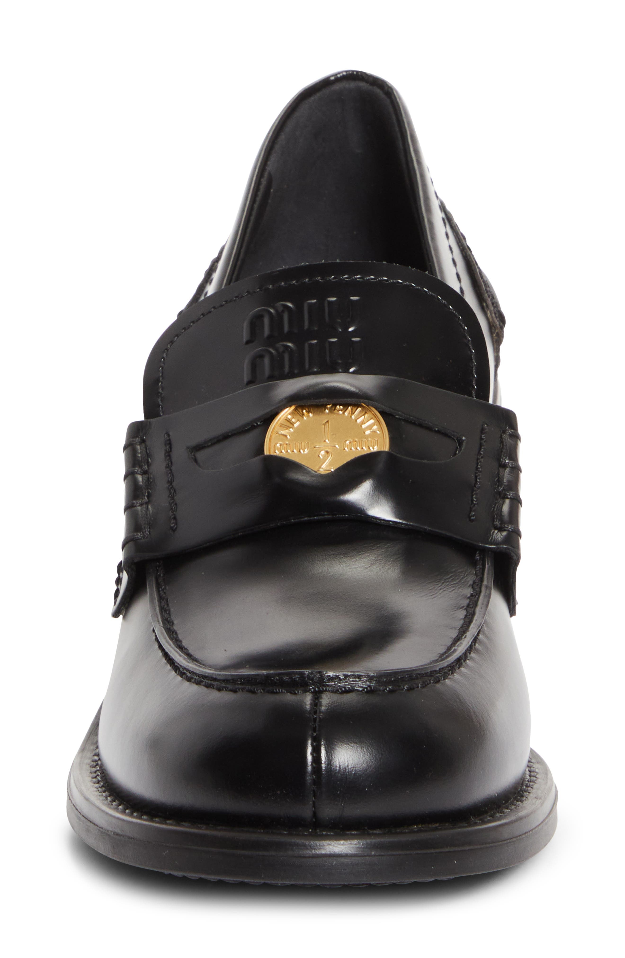 Miu Miu Penny Loafer in Nero at Nordstrom - 4
