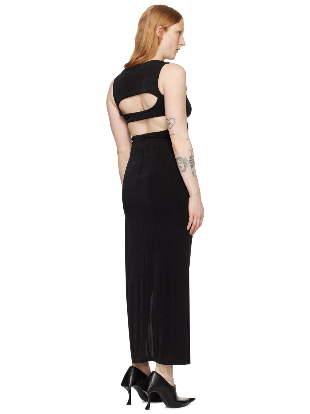 Black Elena Maxi Dress - 3