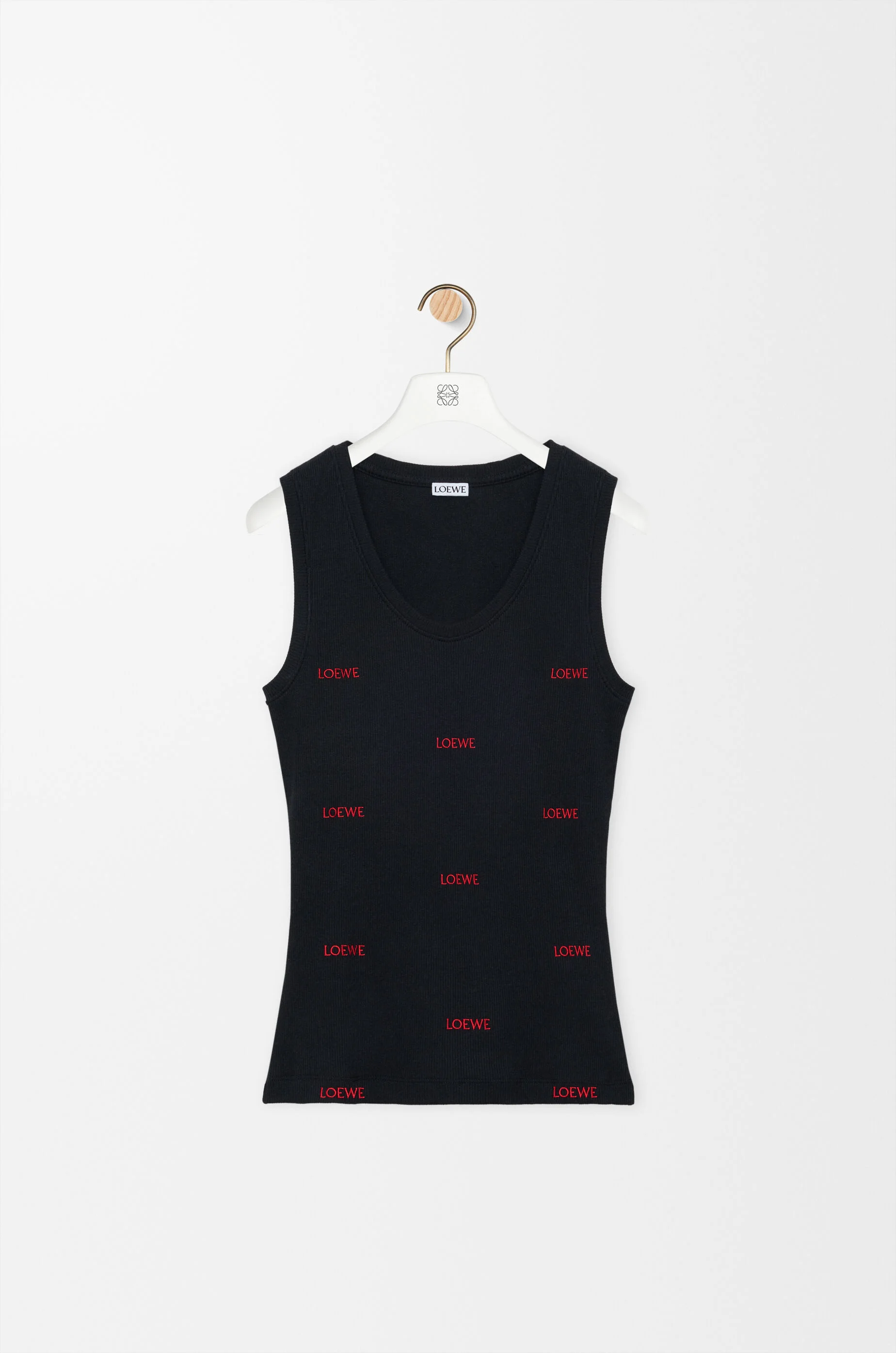 Tank top in stretch cotton - 1