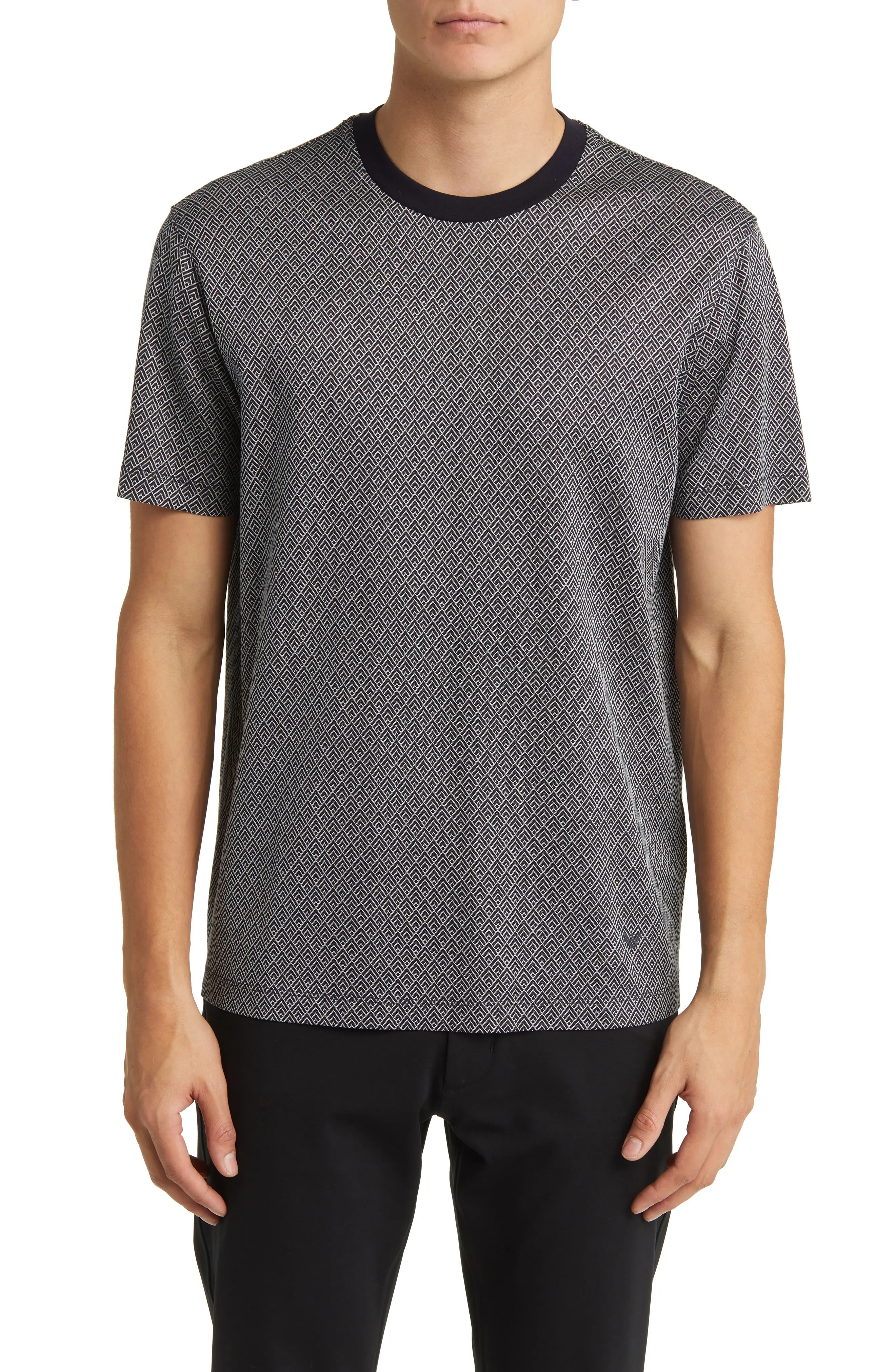 Geo Print Lyocell Blend T-Shirt - 1