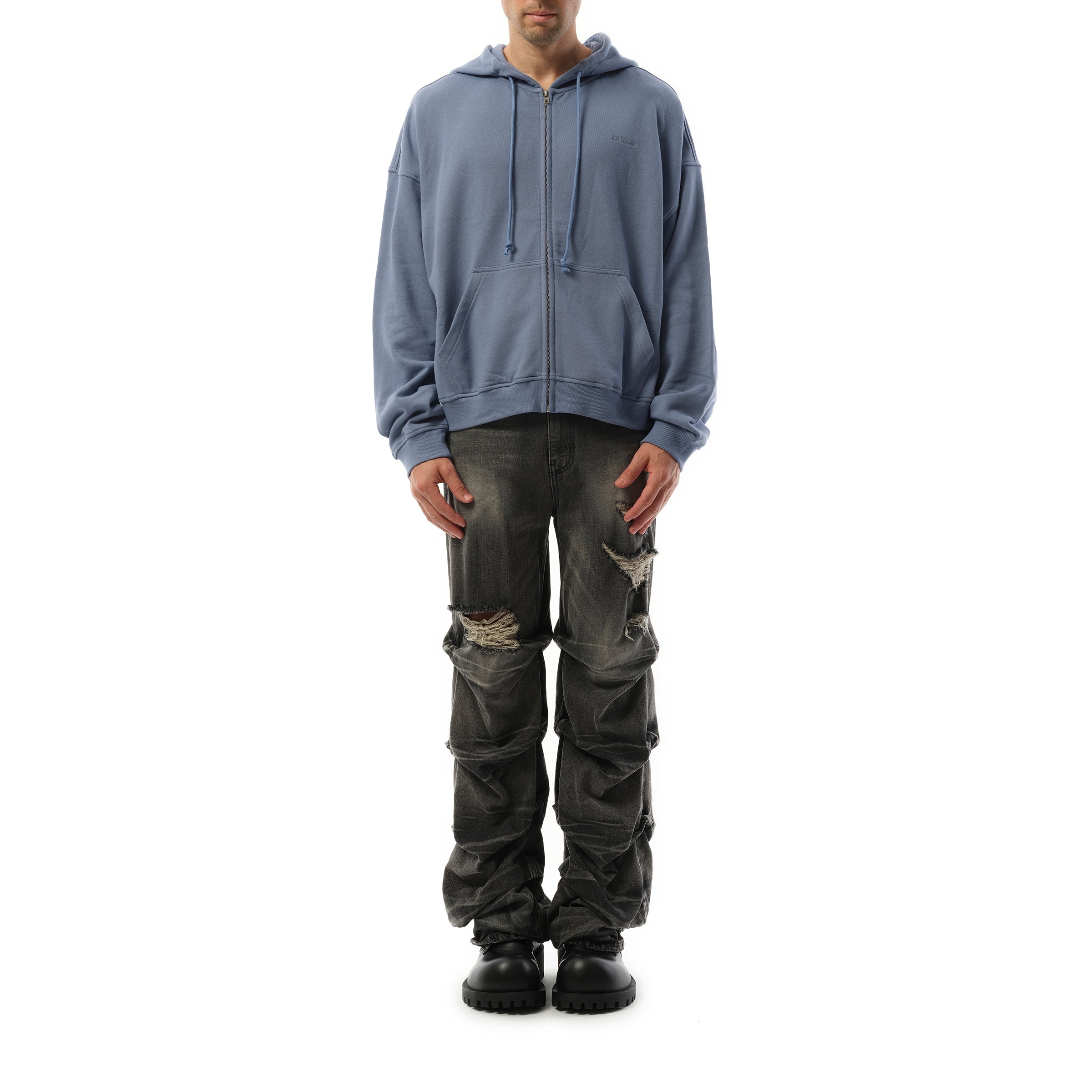Twin All Around Hoodie Zip-Up in Sky - 4