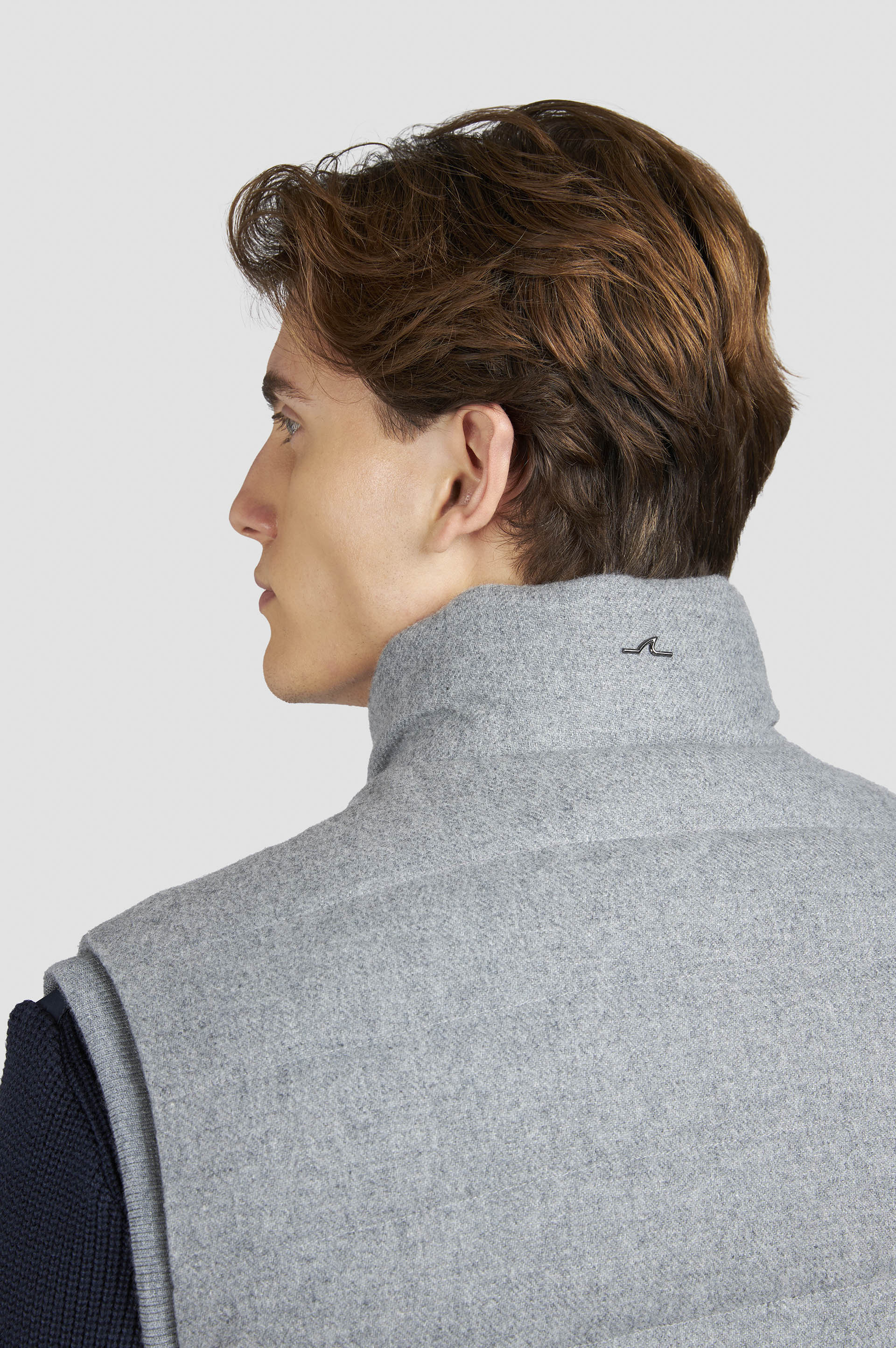 PADDED GILET IN WOOL AND CASHMERE - 5