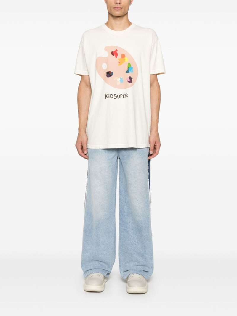 KidSuper x Ronaldinho stripe-detail jeans outlook