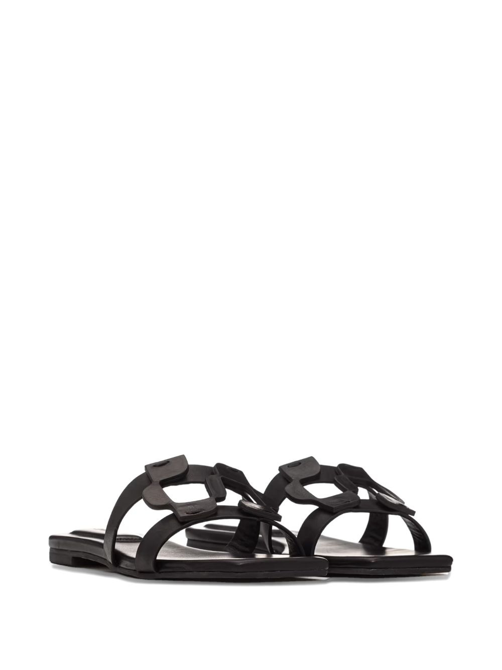 monogram-detail flat sandals - 2