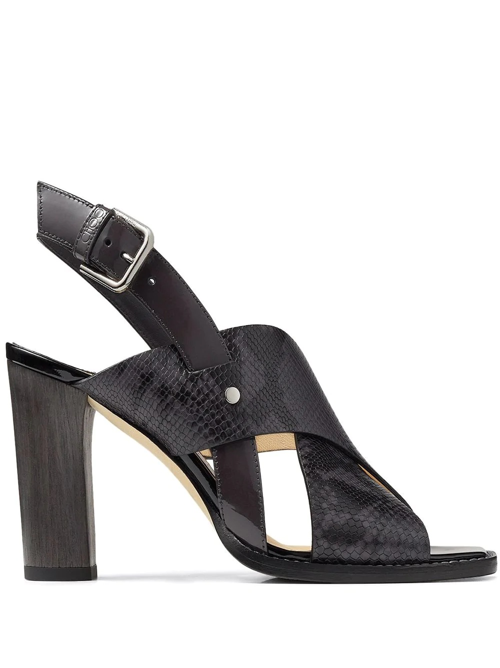 crossover buckle sandals - 1