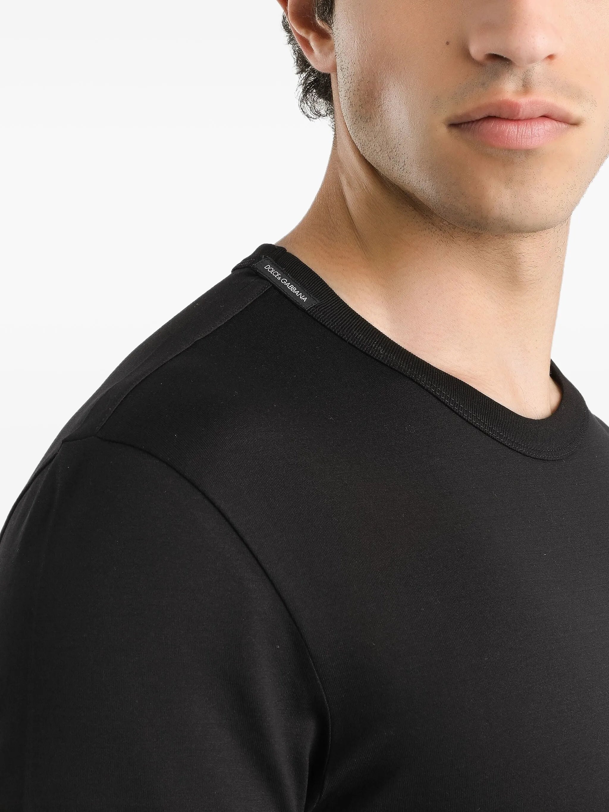 Dolce & Gabbana Logo-embroidered T-shirt - 5