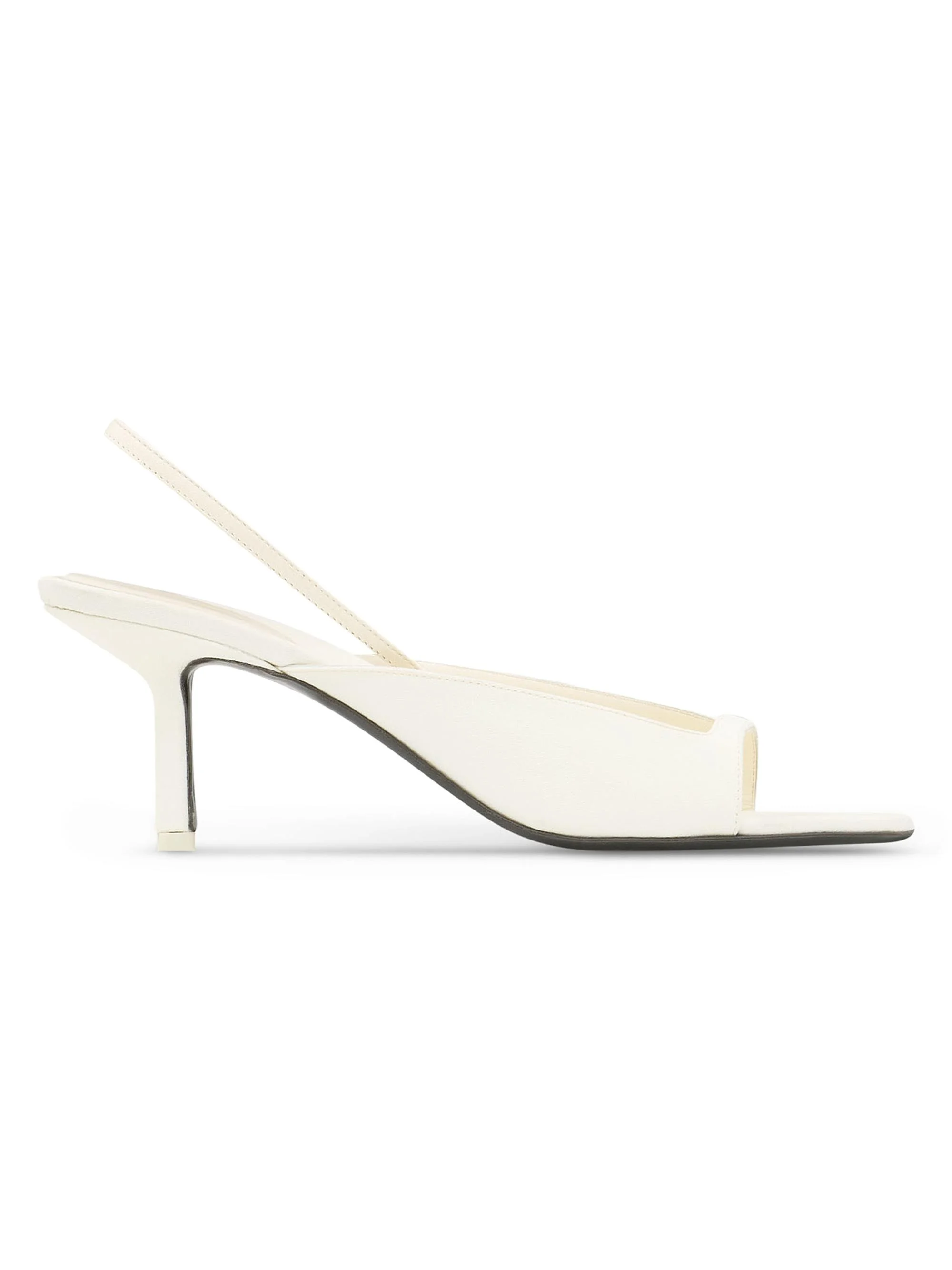 Women's Nostalgic Modernism Kamui Cady 65MM Slingback Sandals - Cream - 1