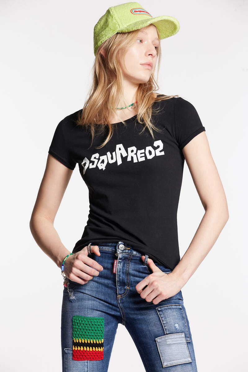 DSQUARED2 LOGO SCOOP T-SHIRT - 1