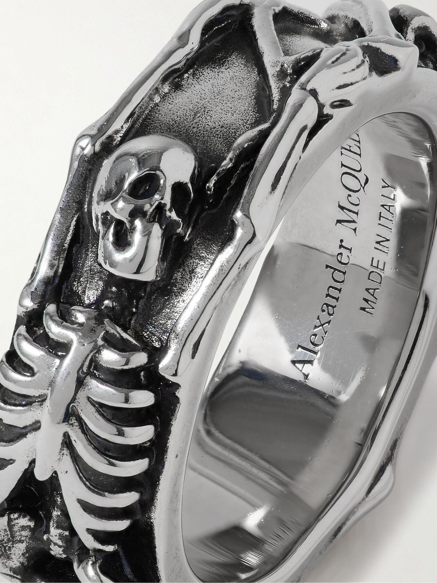 Silver-Tone Ring Silver - 4