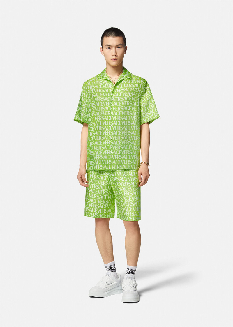 VERSACE Versace Allover Silk Shirt outlook