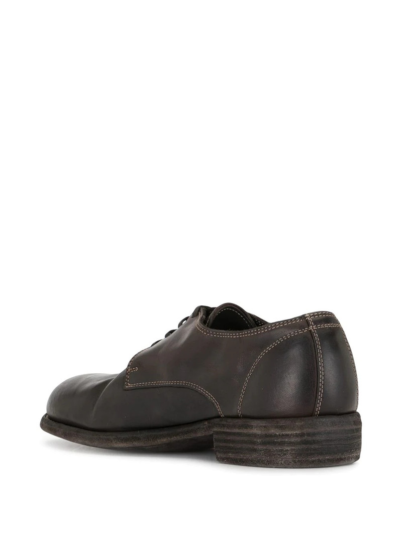 contrast stitch derby shoes 3