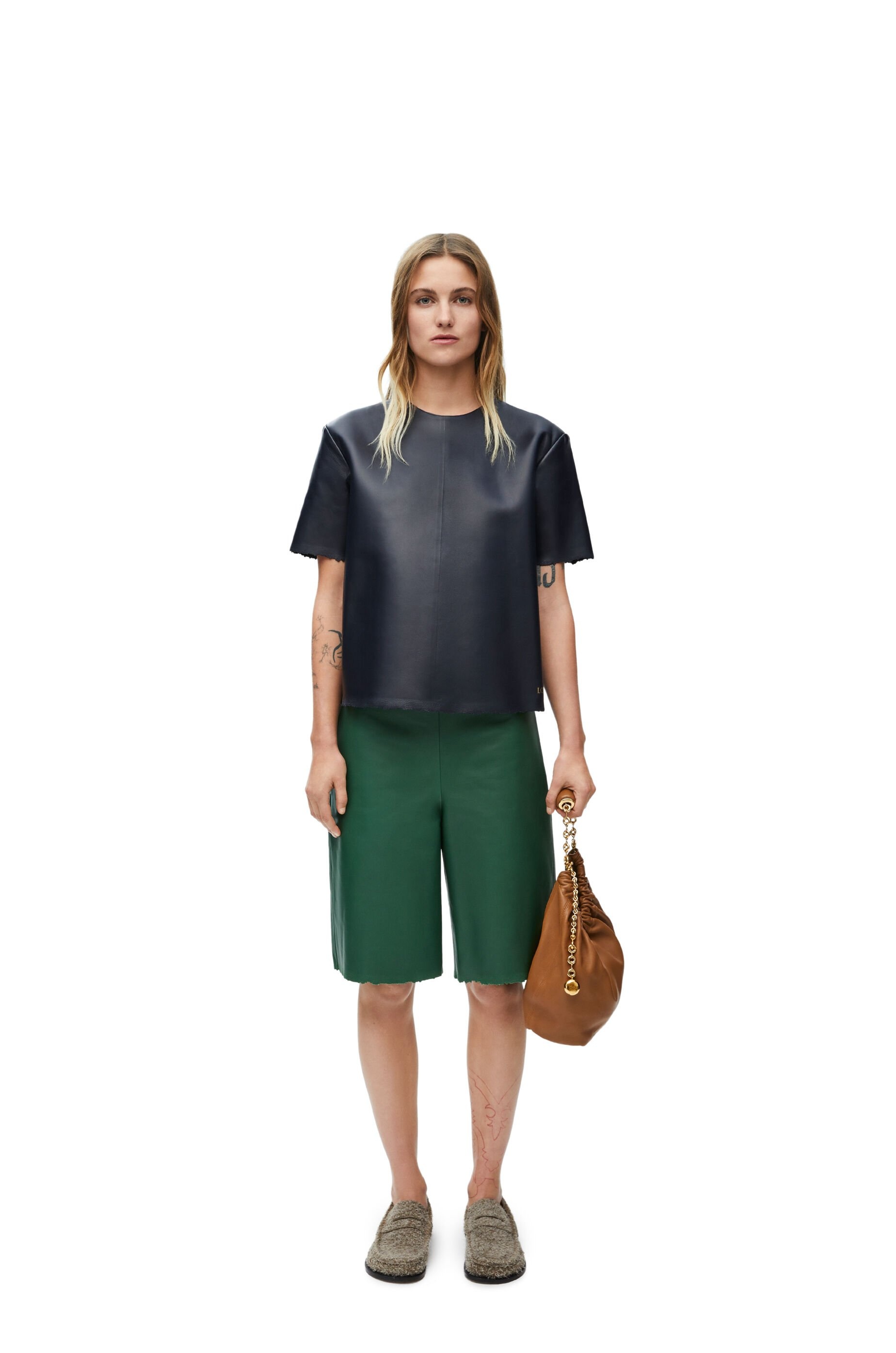 T-shirt in nappa lambskin - 2