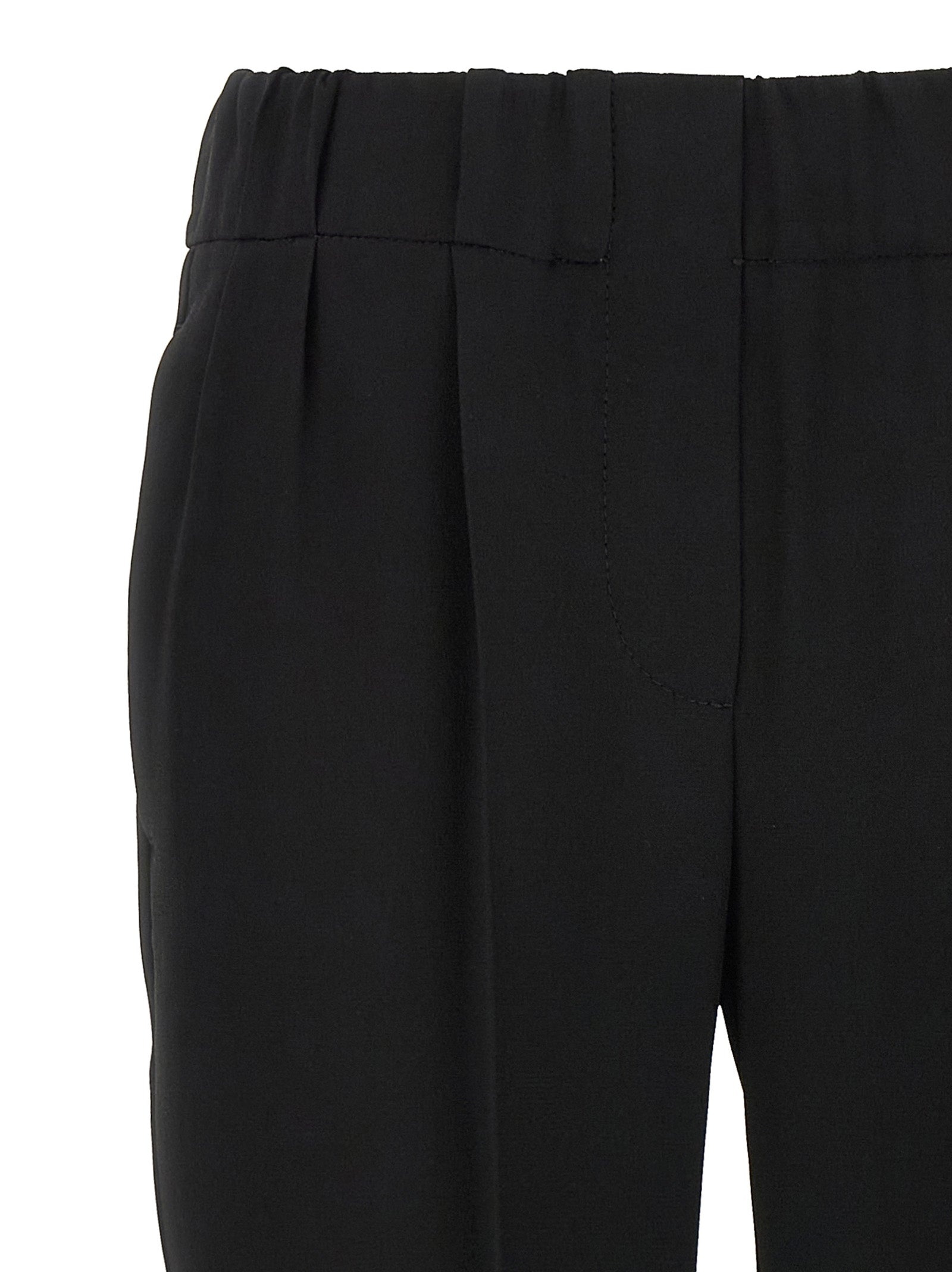 Silk Blend Pants Black - 3